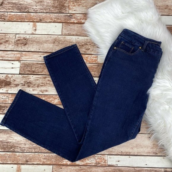 Chico's Denim - Chico's So Slimming Girlfriend Jeans Size 10R Blue